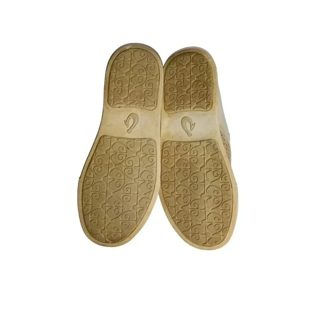 Olukai Peheua Womens Beige Comfort Shoes Casual Slip-On Mesh Rubber Size 6 - Picture 5 of 8